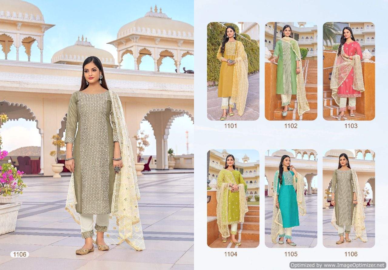 Kasmeera Kasino Exclusive Festive Wear Lucknowi Work Ready Made Collection